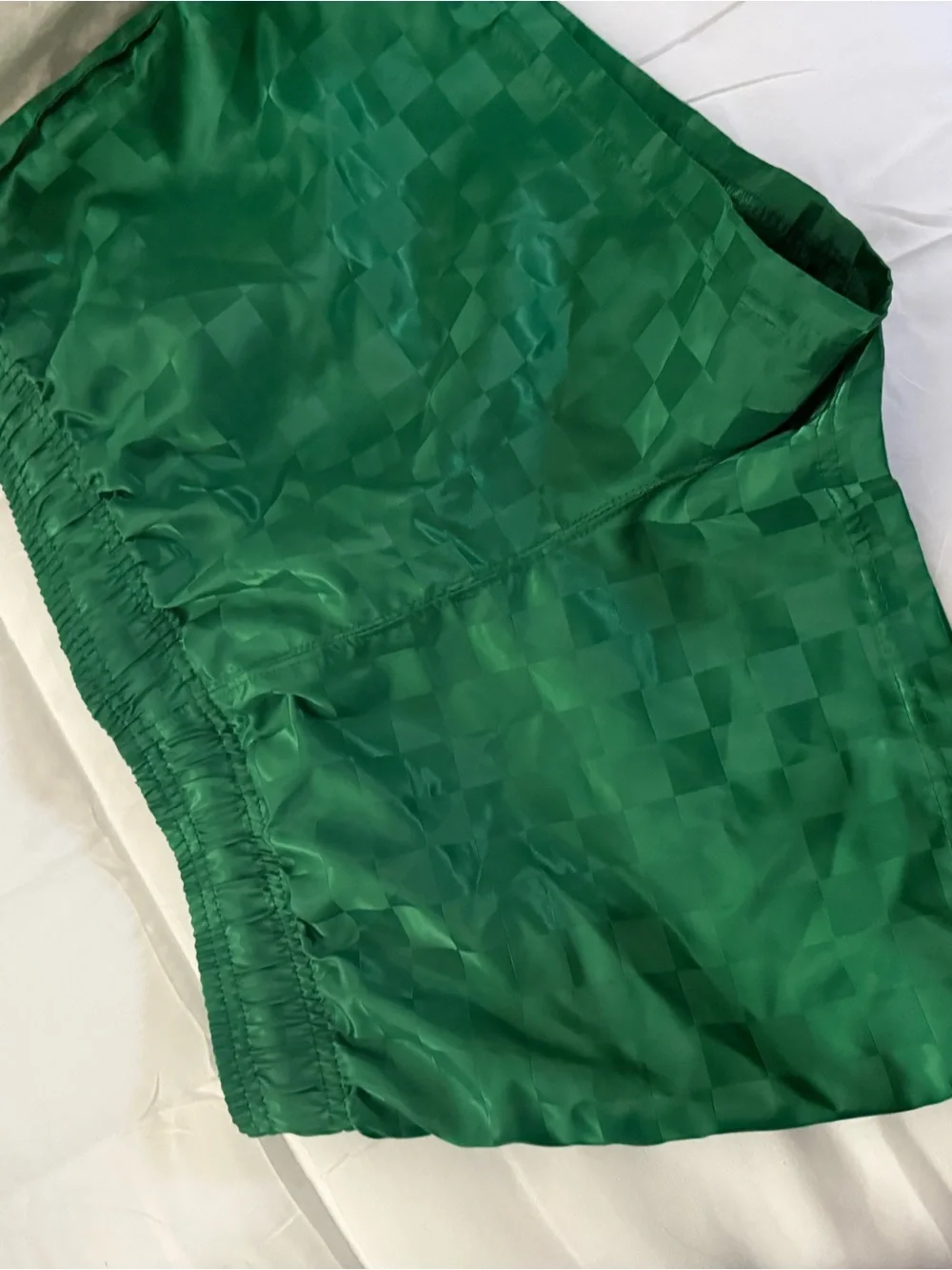 Umbro Women's Green Checkerboard Athletic Shorts